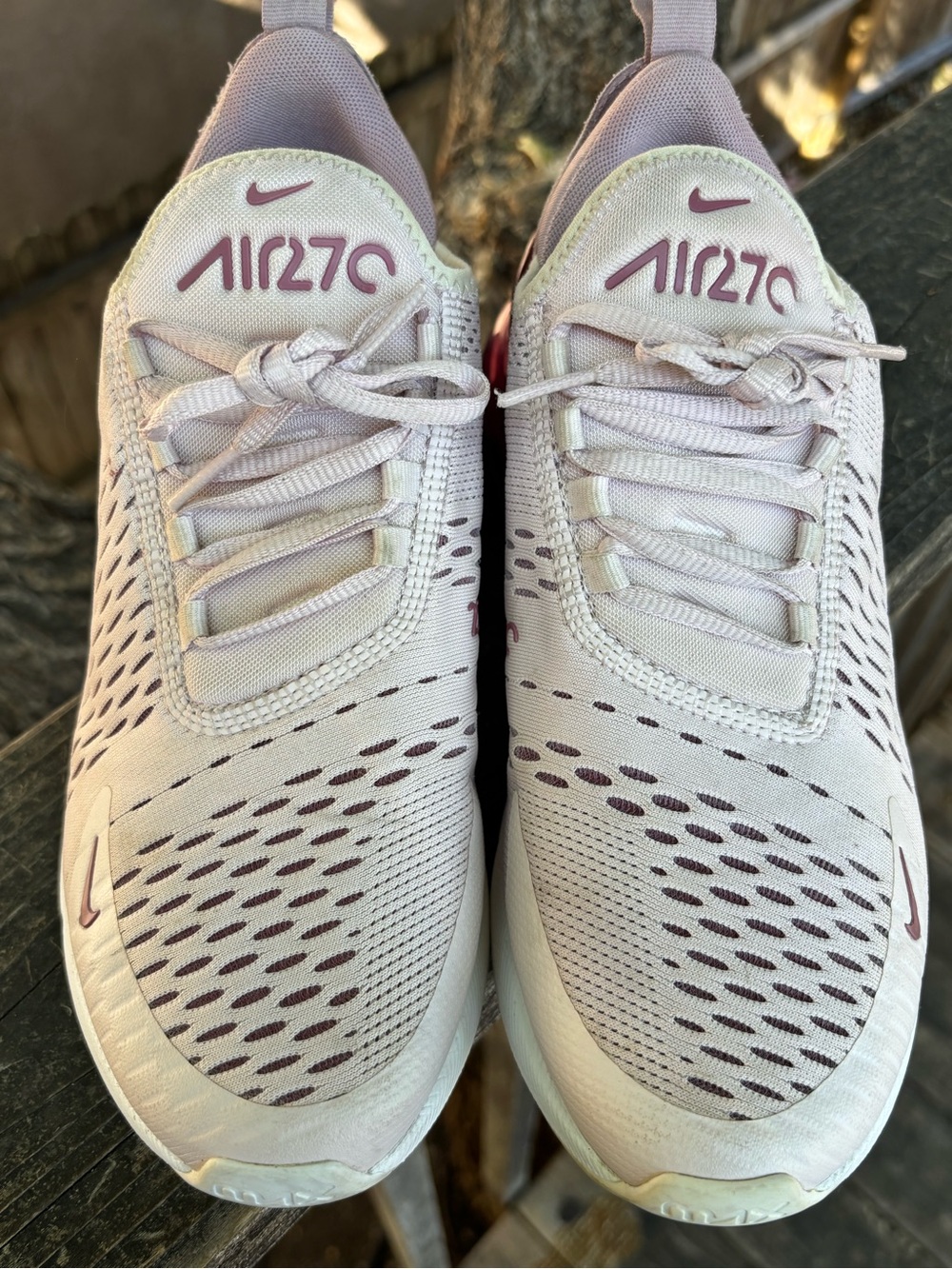 Nike Air Max 270 Sneakers- Women’s Size 9 Barely Rose/Vintage Wine - Picture 2 of 13